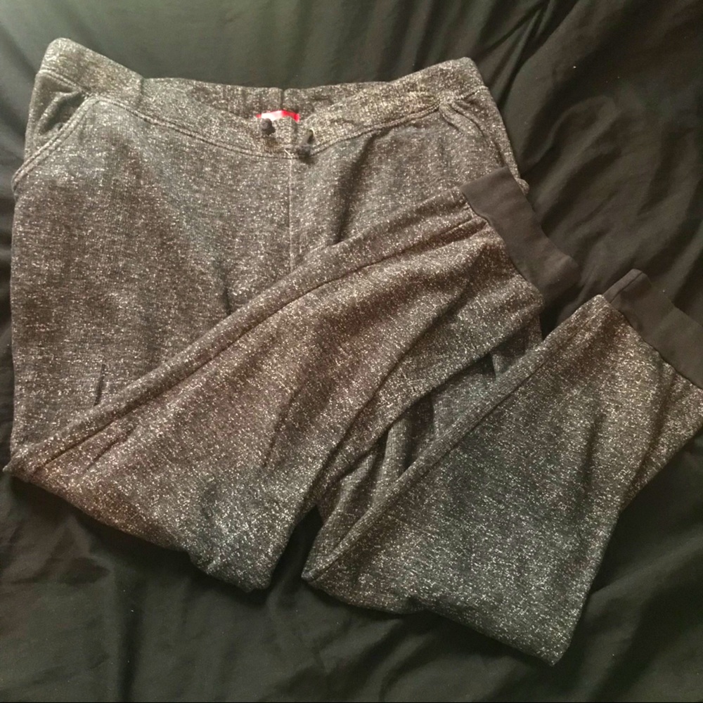 Gray sweatpants